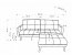 12914- Folding sofa with ottoman (Grey)
