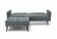 12914- Folding sofa with ottoman (Grey)