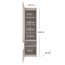 JAZZ WIT 1D1W1S Glass-fronted cabinet