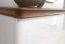 Torino TO-W1/2 L/P Glass-fronted cabinet white gloss/oak mocca