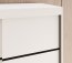 SW-LAU 100 cm Schwebetürenschrank mit Spiegel,Weiß matt