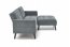 12914- Folding sofa with ottoman (Grey)