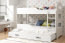 Domenik 3 Triple bunk bed with mattress 160x80