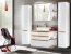 PLATINUM-White 800 Piekarams augstais skapītis vannas istabai 2 Durvis, 35 cm