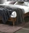 CASSIDY LOZ 160 Bed with wooden frame (grey/walnut)