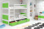 Rico II 160x80 Bunk bed with two mattresses White