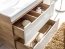 Abura White/Oak Craft 821 Шкаф навесной для ванной под раковину