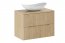UM- UN-LENA-MW17 Aufsatzwaschbecken Matt White 61,5 cm