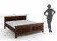 Rosella SKROS160x200+WKL Tabacco Pine Divguļamā gulta ar redelēm