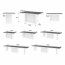 Kolos 160-412 Table (White/Top white gloss)