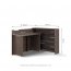 WORK-CONCEPT CW-01L Saliekamais galds-kreisais