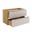 Luxor Beige 82-90-2S Piekaramais vannas istabas skapītis izlietnei 90cm