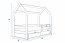 House- Kinderbett Hausbett Design 160x80 cm mit Matratze,Weiß