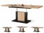 MAZZONI Galds izvelkams transformers (ozols craft/melns mat)