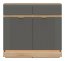 MILTON-ML 02 Kumode,Cremona torro oak/grey matt