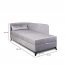 Zetta Bed with mattress (Zetta velvet 302 grey)