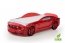 Light-MG 3D Full MUSTANG Gulta auto bērniem ar matraci + apgaismojums