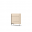 TREND TS-04 Chest of drawers with LED lighting,Beige sand/black