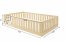 Montessori Bed with mattress 120x200 Pine