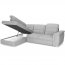 Bergamo L Corner sofa (Light grey fabric Viton 200)