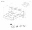 3D/ I LOZ+ST MET POJ 160X200 Двуспальная кровать с ящиком для белья +2 прикроватные тумбочки