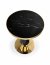MOLINA Round Table Black marble/black/gold