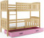 Cubus 2 Bunk bed with mattress 190x80 pine