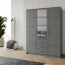 Bali/ D3 Kleiderschrank mit Spiegel (graphite)