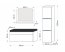 Furnitech Bathroom LU1-17W-HG21-80U Z UM white/white gloss