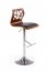Bar stool H-34 Walnut/black