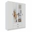 Kami-SZF 4d2s Wardrobe with mirror,white