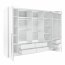 Brema 255 Sliding door wardrobe with lighting (white)