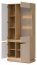 MILTON-ML 06 Glass-fronted cabinet,Cremona torro oak/cashmere matt