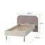 HarmonyHR 08 90x200 Bed with Slats and Upholstered Headrest
