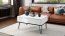 HAIRPIN S-90 Coffee table,White Matt/Black Mat