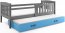 Cubus 2 Kinderbett 190x90 cm mit 2 Matratzen,Graphit