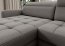 CO-BER- LT-04RAQ U Shape Corner sofa Left (Grey fabric Raquel 04)