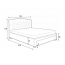 V-CH-AV 160 Divguļamā gulta ar redelēm (Pelēks)