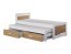 TIESTO Bed with mattress White/oak