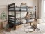 Bunk bed with with mattresses 200x90,graphite