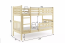 Двухъярусная кровать с матрасами 200x90,сосна
