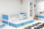 Riko II 200x90 Bērnu gulta ar diviem matračiem Balts