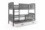 Cubus 2 Etagenbett Hochbett 200x90 mit 2 Matratzen und 1 Schubladen,Graphit