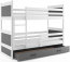 Riko II 200x90 Bunk bed with two mattresses White