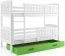 Cubus 2 Двухъярусная кровать с матрасами 190x80 белый/зеленый